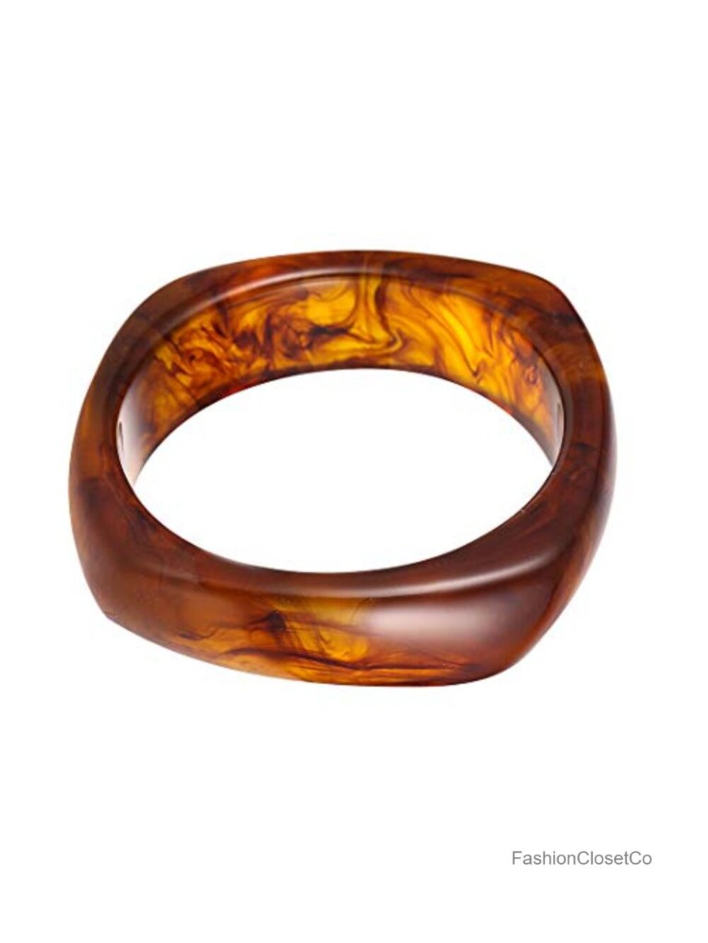 Acrylic Resin Bangle Bracelet Women Geometric Cuff